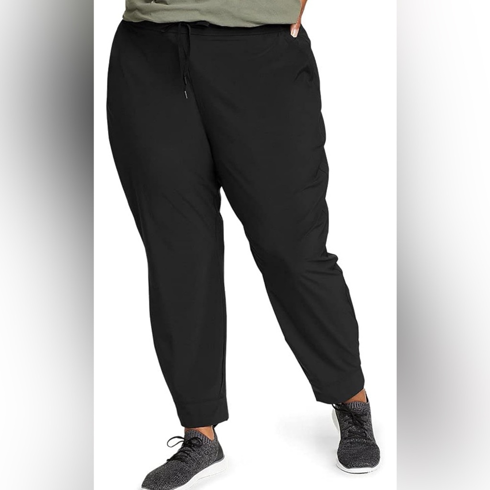 Eddie Bauer Women's Black Departure Jogger Pants Sz XL EUC